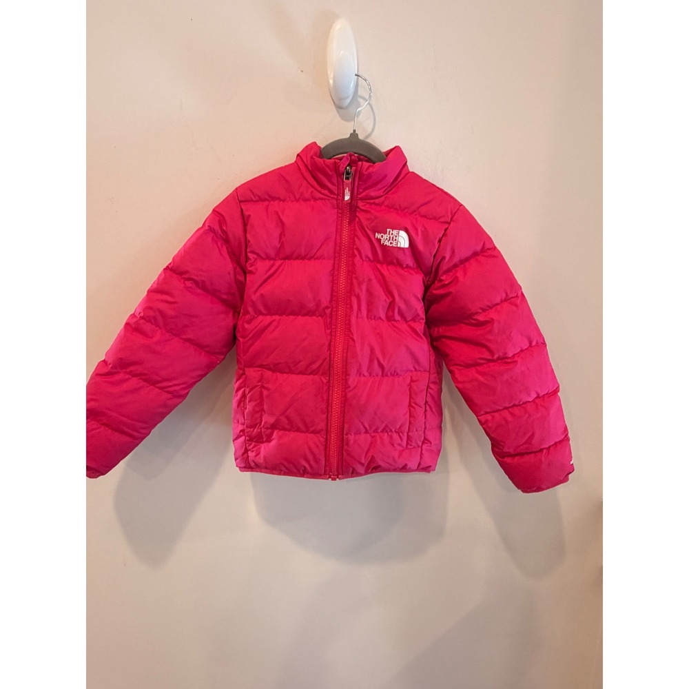 The North Face Youth XXS 5 Reversible Perrito Jacket Pink Puffer NF0A4TJF